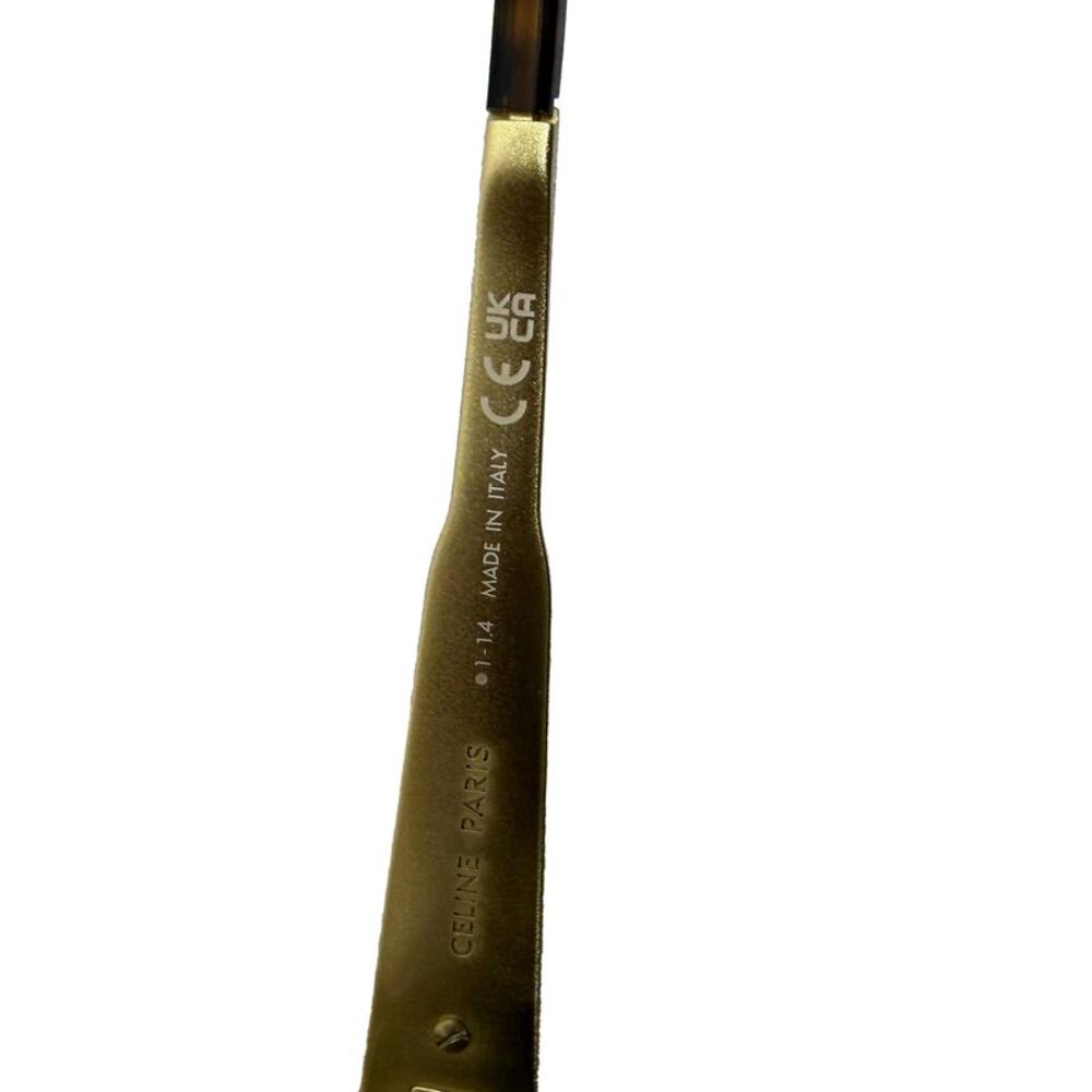 Celine Triomphe Sunglasses in Gold Metal - Picture 4 of 7